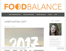 Tablet Screenshot of findyourfoodbalance.com